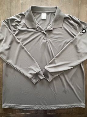 Publix Polo Women’s Long Sleeve Shirt Work Uniform Employee Gray Size Small